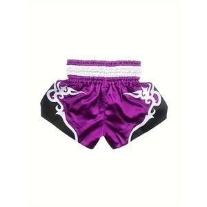 Pantalones Cortos de Muay Thai de Alta Calidad con Logotipo Personalizado, Pantalones Cortos de Boxeo Bordados, Ropa Deportiva de MMA, Pantalones Cortos de Entrenamiento de Kickboxing de Poliéster y Nailon - Product Image 4