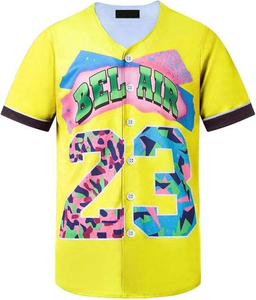 Camisetas de Béisbol Lisas de Color Sólido Baratas al por Mayor, Camisetas de Béisbol Transpirables Hechas a Medida, Uniforme de Béisbol para Hombre - Product Image 1