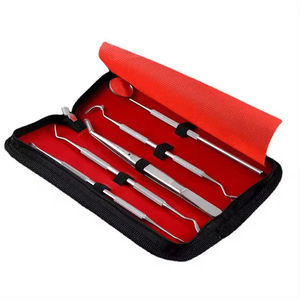 Hot Sale Dental Tool Set Removal Plaque Tool Tongue Scraper Stainless Steel Oral Hygiene Care Kit by Blush surgical - Product Image 3