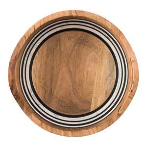 Natural Wooden Serving Bowl Minimalist Design Natural Wood Finish Food Presentation Bowl Crafted With Wood Handicraft Technique - Product Image 3