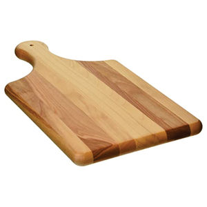 Planche à découper en bois massif écologique avec logo personnalisé, robuste, de qualité supérieure, avec poignée, vente en gros pour la cuisine - Product Image 1