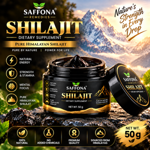 Résine de Shilajit Saffona 50g, résine minérale naturelle de l'Himalaya, ingrédient alimentaire botanique traditionnel - Product Image 4