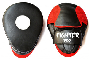 Pads de frappe Fighter Bro Boxing Focus Pads en cuir PU, durables, pour l'entraînement, toutes saisons - Product Image 1