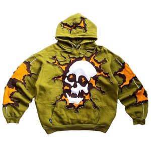 Venta al por mayor personalizado 100% algodón polar sudadera hombres gota hombro con capucha pulóver bordado Puff estampado sólido invierno Casual - Product Image 1