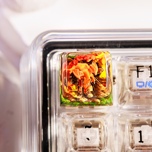 Teclas Artesanales Bosque Místico, Teclas Artesanales Personalizadas, Teclas Anime Lindas, Teclas Verdes, Juego de Teclas, Teclas de Madera - Product Image 2