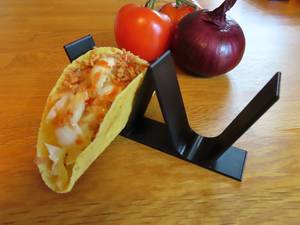 Simple Design Food Storage <b>Rack</b> Kitchenware Accessories Silver Stainless Steel Polished Taco Stand <b>Rack</b> for Tableware - Product Image 1