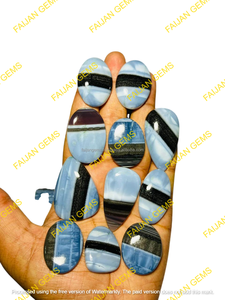 High Quality Natural Owhyee <b>Blue</b> <b>Opal</b> Cabochon Jewellery Making Gemstone All Shape Loose for Sale FAIJAN GEMS Rajasthan Third - Product Image 3
