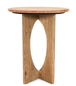 <b>Round</b> Wooden <b>Side</b> <b>Table</b> Solid Wood Accent Coffee <b>Table</b> Modern End <b>Table</b> for Living Room Bedroom Hotel - Product Image 3
