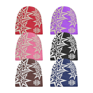 4 Gorros de Punto con Puño de Camuflaje, Gorros de Invierno al por Mayor, Gorros de Calavera de Acrílico Personalizados, Gorros Unisex con Patrón de Camuflaje Cálido - Product Image 4
