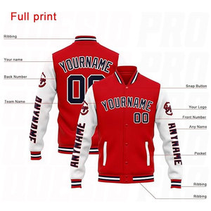 เสื้อแจ็คเก็ต Letterman แบบกำหนดเองสำหรับผู้ใหญ่และเด็ก เสื้อแจ็คเก็ต Varsity พรีเมียมแบบสั่งทำพิเศษ พร้อมปักชื่อ หมายเลข และโลโก้ตามสั่ง - Product Image 5
