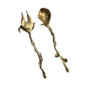 Ensemble cuillère et fourchette en métal doré fait main pour restaurant, utilisation au dîner, au meilleur prix - Product Image 6