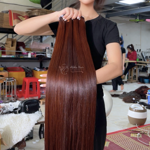 Extensiones de cabello crudo vietnamita puro 100% Super saludable extremo grueso un donante Bob peluca tejido sedoso brillante cabello liso - Product Image 1