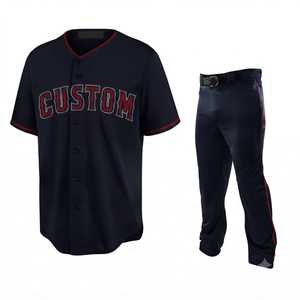 Custom MidnightBlue <b>Baseball</b> Jersey Pant Wholesale Manufacturer Silk Screen Printed 100% Polyester Elastic Waist Quick Dry - Product Image 1