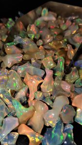 Natural Ethiopian Opal Polished Rough Multi <b>Fire</b> Opal Gemstone Wholesale Lot Jewelry Making <b>Stone</b> Loose Opal - Product Image 2