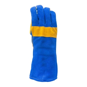 Gants de soudage et de barbecue en cuir de vachette pleine fleur renforcé, haute performance, résistants à l'abrasion et à la chaleur, usage général - Product Image 5
