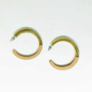 Pendientes de Cuerno de Búfalo Blanco Hechos a Mano en Vietnam, Pendientes en Blanco para Manualidades, Venta Caliente 2026 - Product Image 4