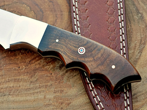 มีดแล่เนื้อสเตนเลสสตีลขนาด 9 นิ้ว ยี่ห้อ Burraq ผลิตด้วยมือ ปรับแต่งได้ พร้อมปลอกหนัง ใช้กับเครื่องล้างจานได้ ความหนา 3.0 มม. - ของขวัญสำหรับ - Product Image 5