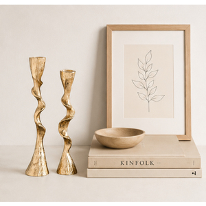 Wholesale Modern Style Wavy Gold Taper Candle <b>Holder</b> Set <b>Candlestick</b> <b>Holders</b> for Modern Home Decor And Wedding Centerpieces - Product Image 4