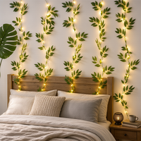 Guirlandes lumineuses de Noël, nouvelles guirlandes LED artificielles en saule de 2 mètres, alimentées par piles, lumière chaude, pour la décoration de mariage et de la maison