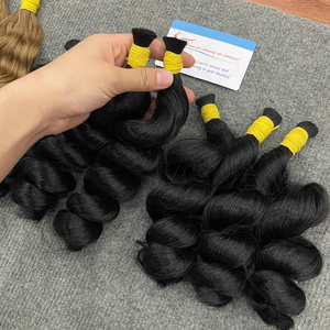 ผมต่อแบบลอนคลาย 100% ผมแท้เวียดนาม สีดำธรรมชาติ ขายส่ง - Product Image 1