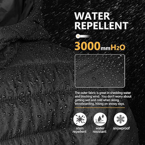 Chaqueta Acolchada con Capucha para Hombre, Directo de Fábrica, Chaqueta Ligera y Cálida con Tela Impermeable, Proveedor OEM al por Mayor - Product Image 3