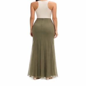 Falda Maxi Larga hasta el Tobillo, de Chifón, Fluida, Transpirable, Estilo Vintage, para Mujer, Elegante y a la Moda para el Verano - Product Image 2