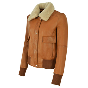 Smart Range Leather Womens Genuine Lambskin Napa Leather <b>Biker</b> <b>Jacket</b> Regular Zipper Closure RAF Style <b>Jacket</b> Wholesale - Product Image 4