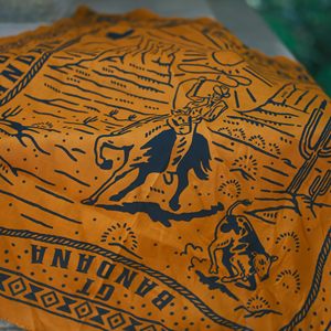 Bandana promotionnel personnalisé en coton uni respirant avec impression numérique, motif artistique, pour femmes, style occidental, masque de sport anti-UV, vente en gros - Product Image 6