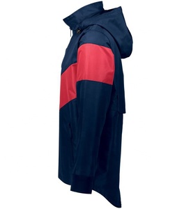 Chaqueta Impermeable Larga Casual para Hombre con Bloques de Color, con Capucha y Cremallera Frontal, con Logo, para Exteriores, Abrigo de Lluvia de Invierno, Impresión Personalizada OEM - Product Image 5
