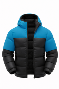 Chaqueta de Plumón para Hombre, a la Moda, para Invierno, Clima Frío, Cálida, Personalizada, con Cuello Alto, Transpirable, 100% Poliéster, de Secado Rápido - Product Image 3