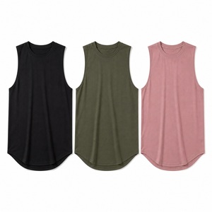 Tank Top Men Custom Logo Cotton Gym Tank Top, Sleeveless OEM Bangladesh Manufacturer - Product Image 3