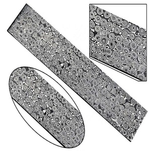 Acero de Damasco Artesanal para Fabricación de Cuchillos DIY, Patrón Cuadrado OEM, Técnicas de Fundición Laminada en Caliente, Composición de Carbono, Soldadura - Product Image 1