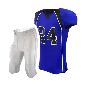 Conjunto de Uniforme de Fútbol Americano, Impreso, Transpirable, Rojo y Negro, Cuello en V, Manga Corta, Número 24, Pantalones Blancos con Cierre de Lazo, para Hombre Adulto - Product Image 6