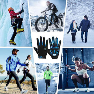 Wholesale Cycling Biking Gloves <b>for</b> Men Touchscreen Full <b>Finger</b> Shock Absorbing <b>Light</b> Weight Workout Training Sports Gloves - Product Image 6