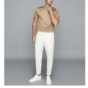 Pantalon de survêtement en velours côtelé pour homme, personnalisé, avec cordon de serrage, taille mi-haute, teint en pièce, 100 % coton, imperméable, respirant, style décontracté - Product Image 4