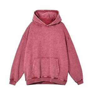 เสื้อฮู้ดดี้ทรงโอเวอร์ไซส์ผ้าเฟรนช์เทอร์รี่สีเทาแบบวินเทจ หนัก 450 กรัม ฟอกสีซีดแบบซันเฟด ล้างสีแบบแอซิดวอช - Product Image 1