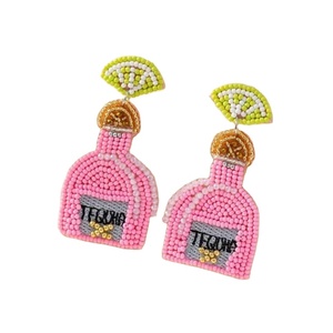 Exclusivo trabajo hecho a mano bordado con cuentas occidental, bota de vaquero y pendientes de herradura elegante y diseñador Premium hermoso para niña - Product Image 2