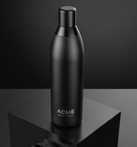Elegante Botella de Agua de Acero Inoxidable Negro Mate, Botella Ecológica y Estilosa para Uso Diario, Yoga, Gimnasio, Oficina, Viajes, Regalo - Product Image 3