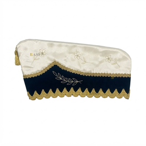 Gorro de Príncipe de Carnaval de Terciopelo Bordado con Adornos Premium, Disfraz de Festival, Sombrero Tradicional para Fiestas - Product Image 2