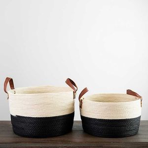 Sea Grass Woven Eco-Friendly Rattan Banana & Cotton Rope <b>Foldable</b> Handmade Hanging Storage <b>Basket</b> for Toy and Planter Use - Product Image 3