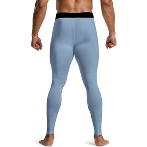 Pantalon de sport en tricot doux avec impression par sublimation bleu dégradé, texte personnalisé sur la ceinture, finition anti-UV. - Product Image 4