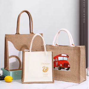 Large Size Jute Shopping <b>Bag</b> with Strong Handles for Heavy Items - Product Image 6