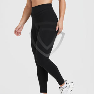Quick Dry High Waist Women's Capri <b>Legging</b> with Dual Side <b>Pockets</b> Customized Gym Wear Elastic Waist Yoga <b>Leggings</b> - Product Image 2