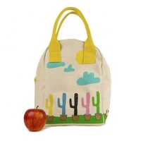 Bolsa refrigeradora de lona para entrega de comida, bolsa de lona encerada duradera, ecológica, de alta calidad, venta al por mayor