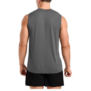 Camiseta sin Mangas de Compresión para Hombre, Personalizada, al por Mayor, de Alta Calidad, Transpirable, Ecológica, de Algodón, de Secado Rápido, Estilo Urbano, OEM, ODM - Product Image 2