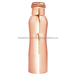 Botella de cobre de alta calidad con acabado pulido para beber y uso en la cocina, a prueba de fugas. - Product Image 6