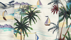 Ensemble chemise et short hawaïens pour homme, imprimé intégral, collection Printemps-Été - Product Image 3