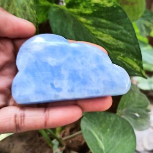 Cristal de Calcita Azul Natural Chakralume, Tallado a Mano, Piedra Curativa para Meditación, Reiki, Decoración Energética de Chakras - Product Image 3
