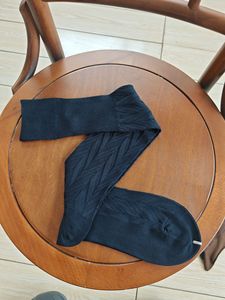 Men Mercerized Cotton Dress <b>Socks</b> Cable <b>Knit</b> Knee High <b>Socks</b> Breathable Odor Resistant Business Casual OEM Custom - Product Image 2