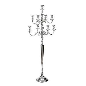 Candelabro de Metal de 5 Brazos con Acabado Dorado, Última Tendencia en Decoración para el Hogar y Bodas, Centro de Mesa, Candelabro de Piso - Product Image 6